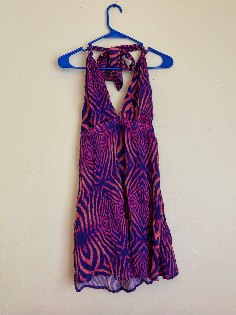 Luli Fama Puerto Aventura Deep Plunge Mini Dress